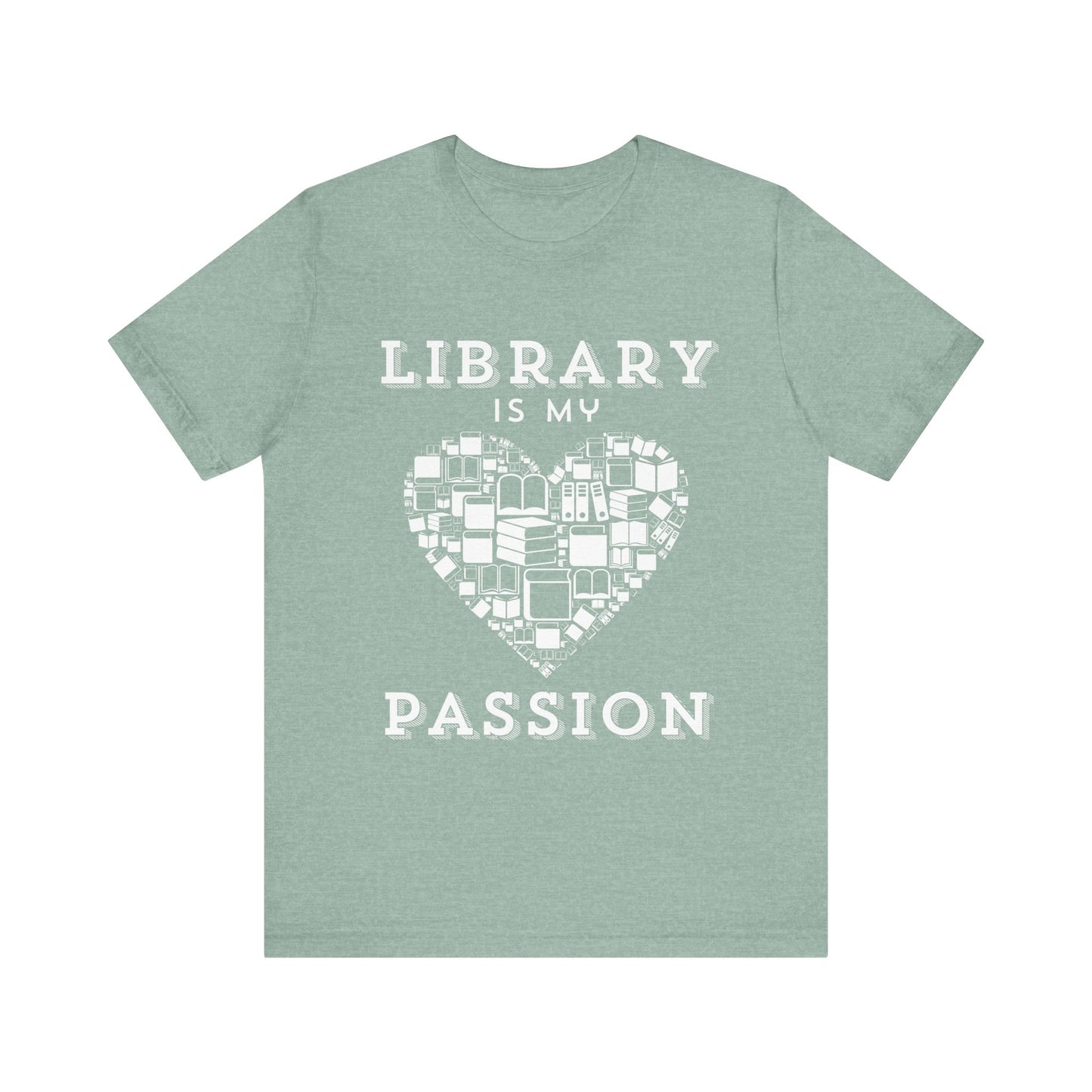Unisex Softstyle T-Shirt: Library is My Passion