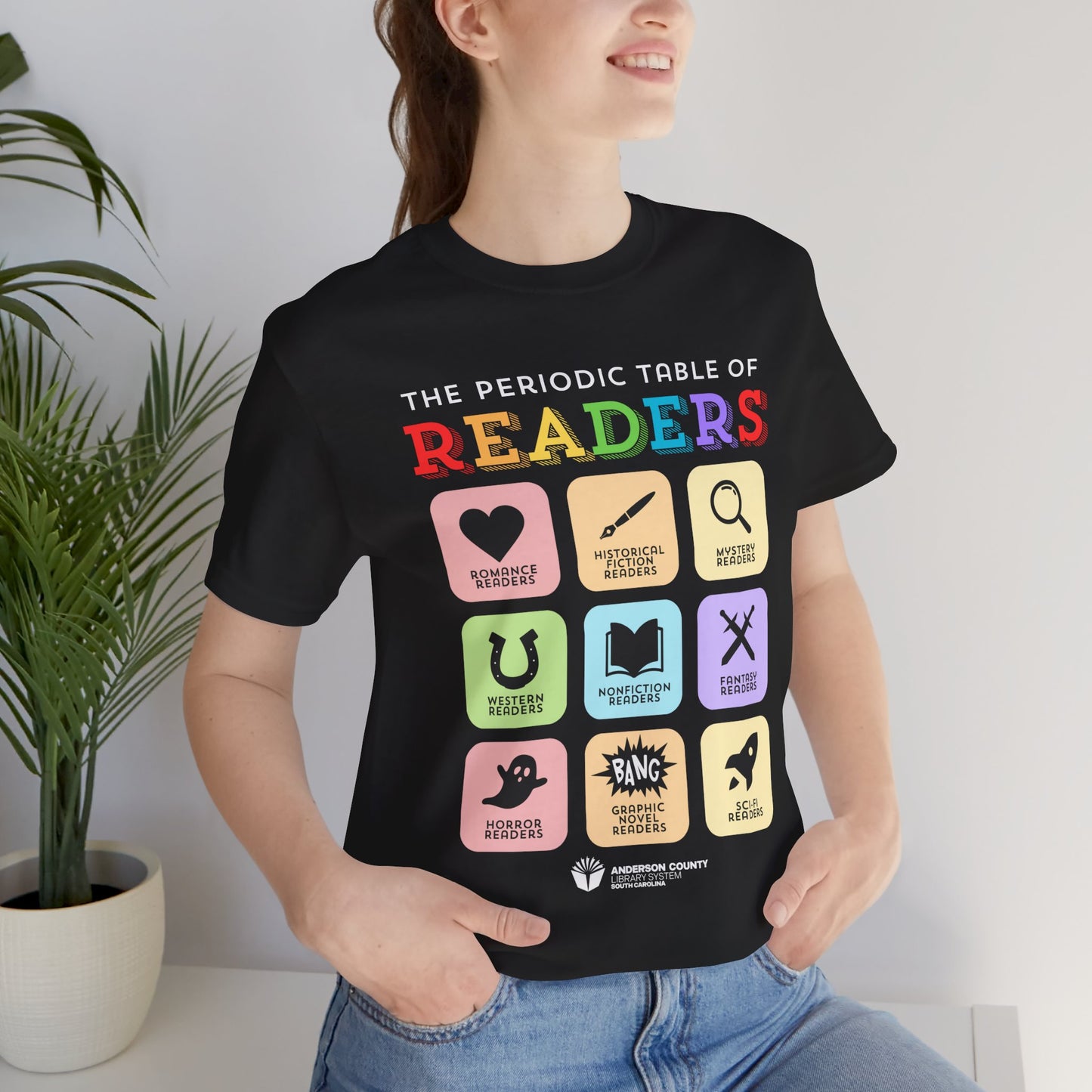 Unisex Softstyle T-Shirt: Periodic Table of Readers