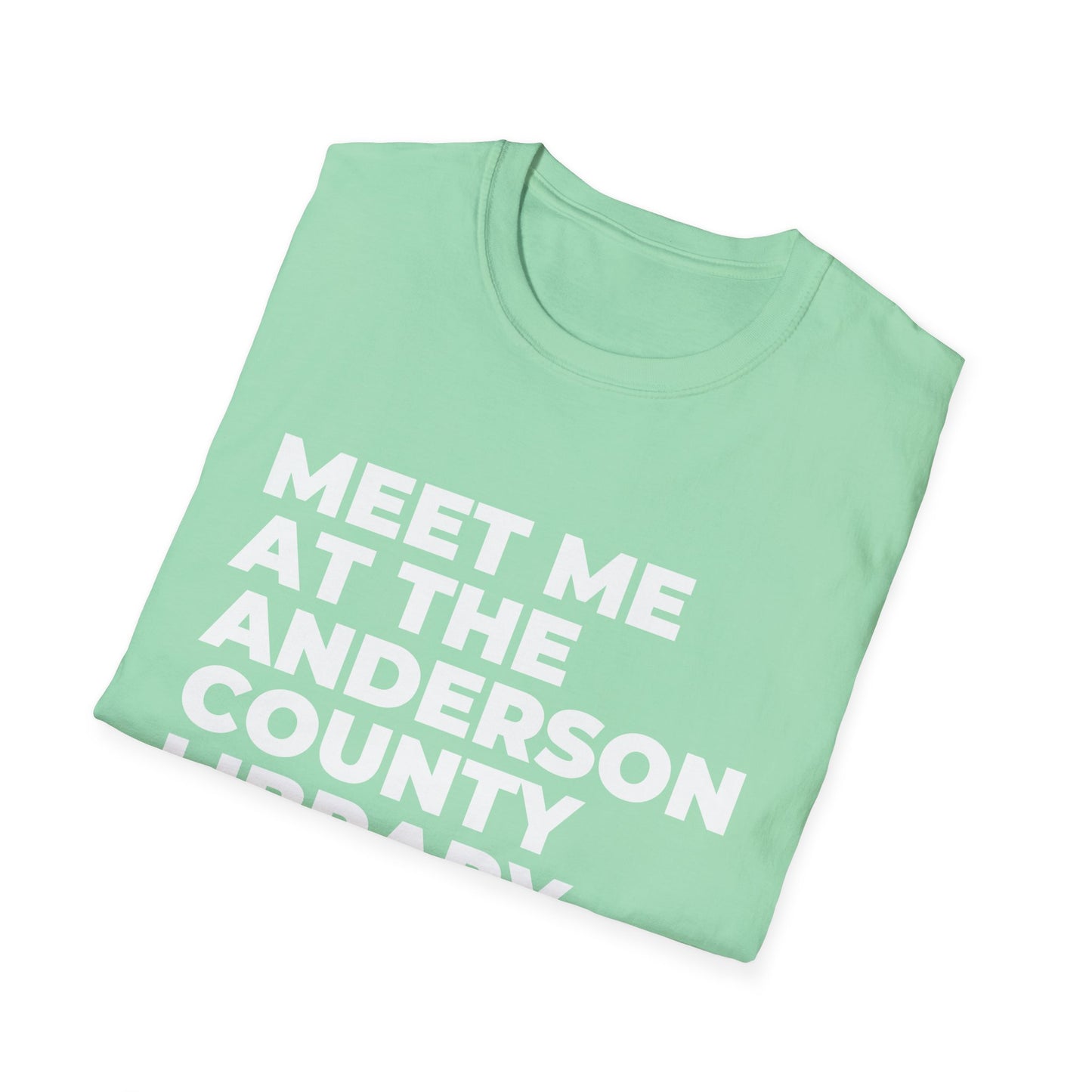 Unisex Softstyle T-Shirt: Meet Me at the Library