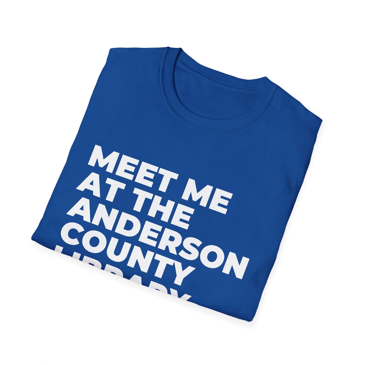 Unisex Softstyle T-Shirt: Meet Me at the Library