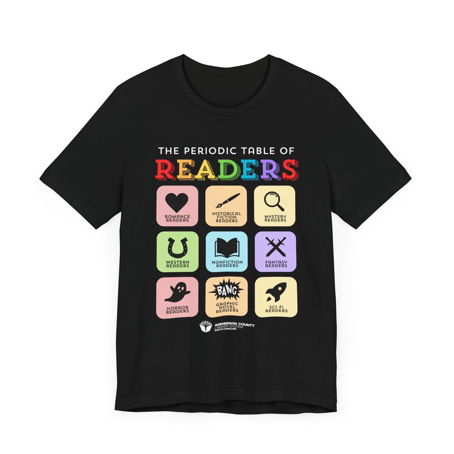 Unisex Softstyle T-Shirt: Periodic Table of Readers