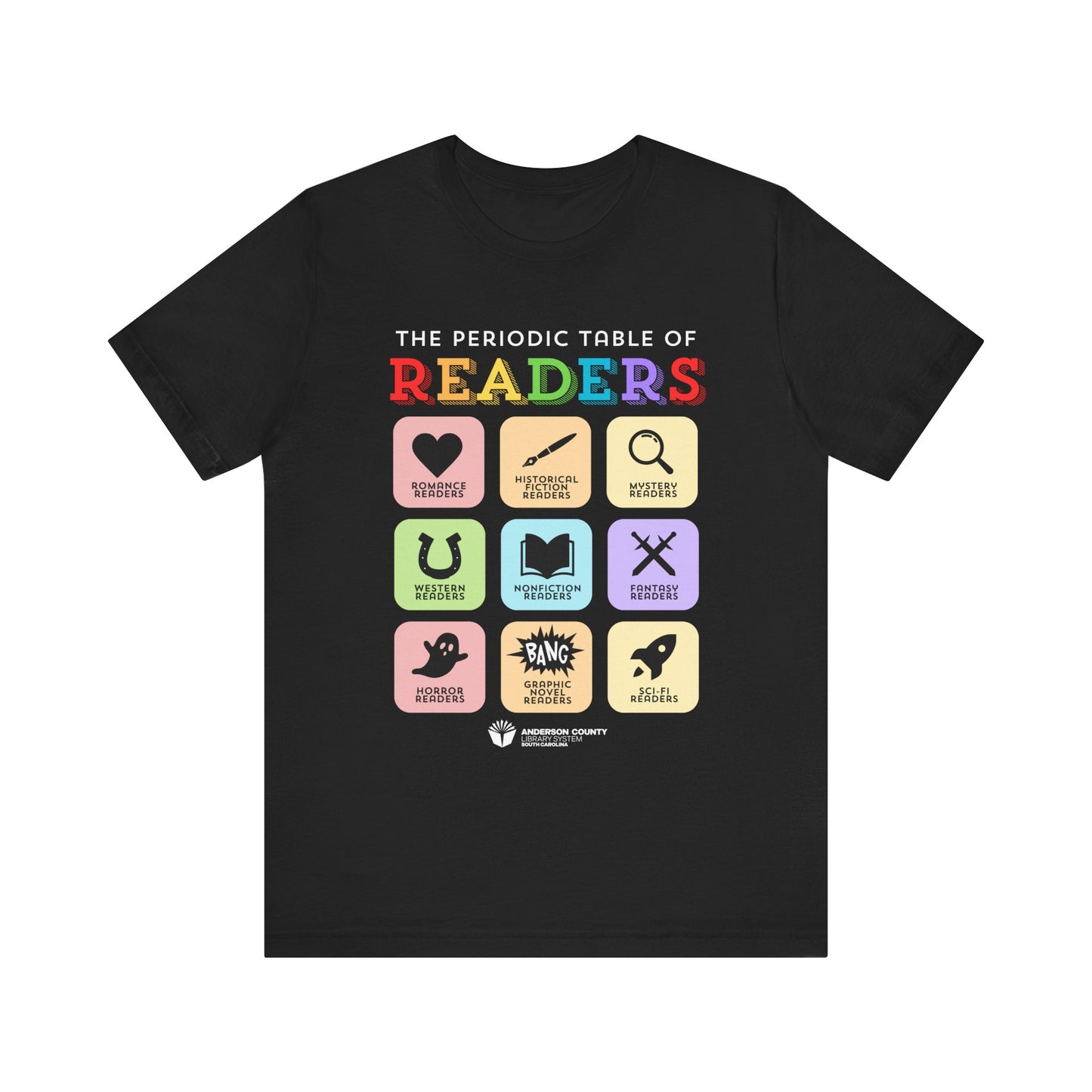Unisex Softstyle T-Shirt: Periodic Table of Readers