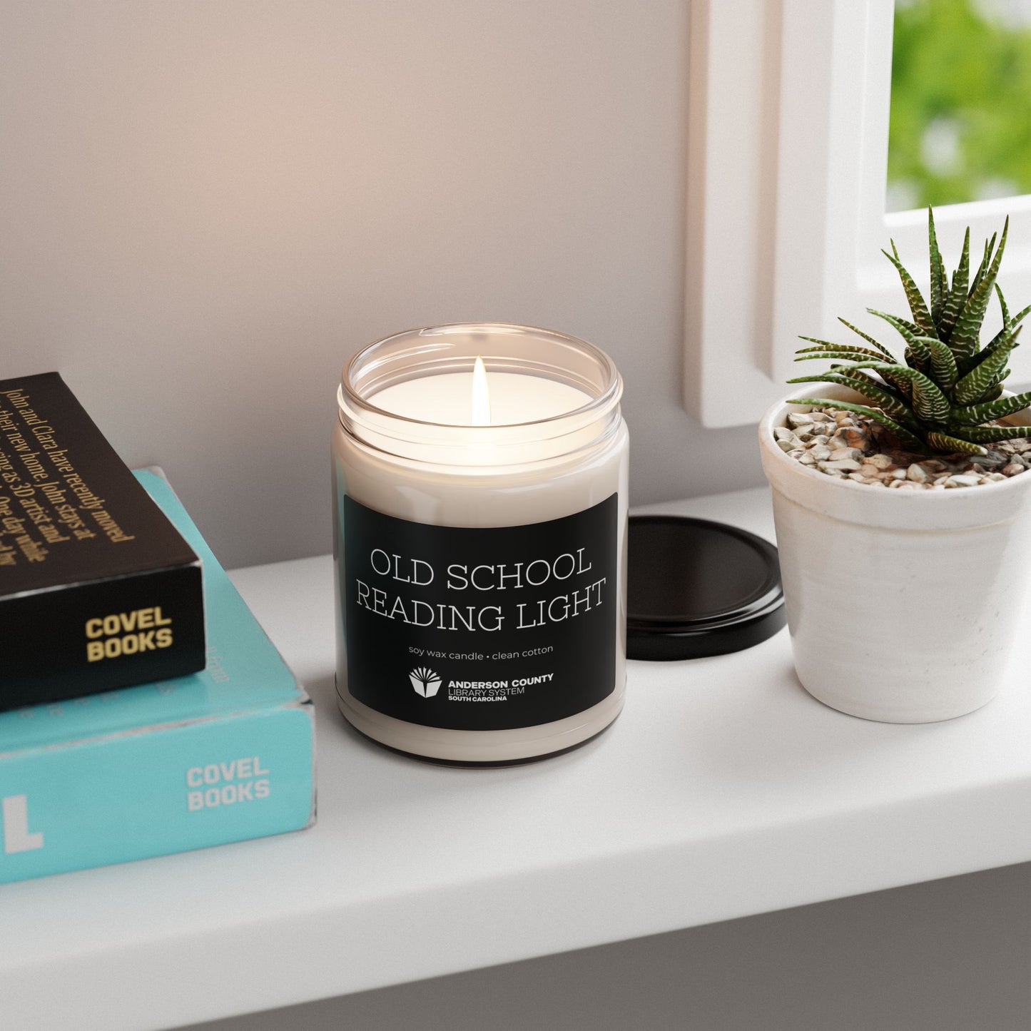 Scented Soy Candle, 9oz: Old School Reading Light