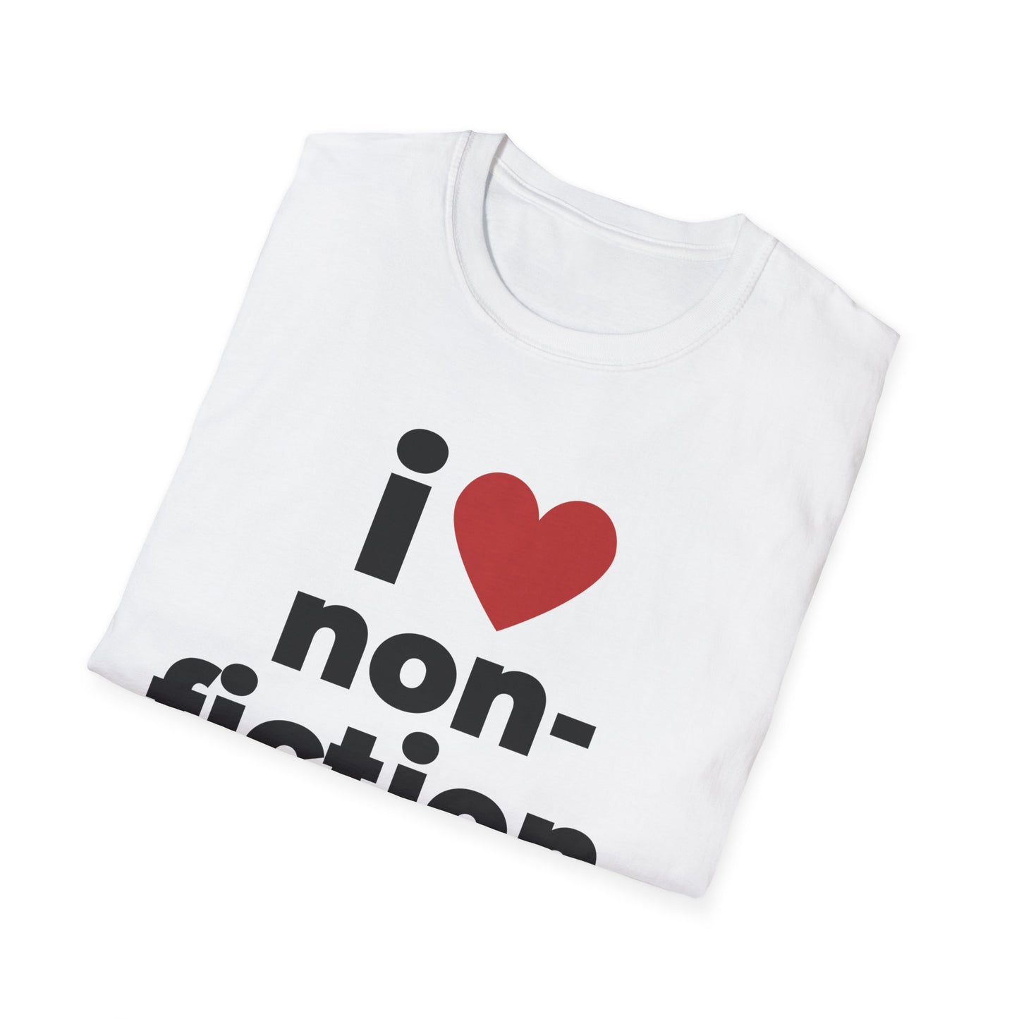 Unisex Softstyle T-Shirt: I Heart Nonfiction