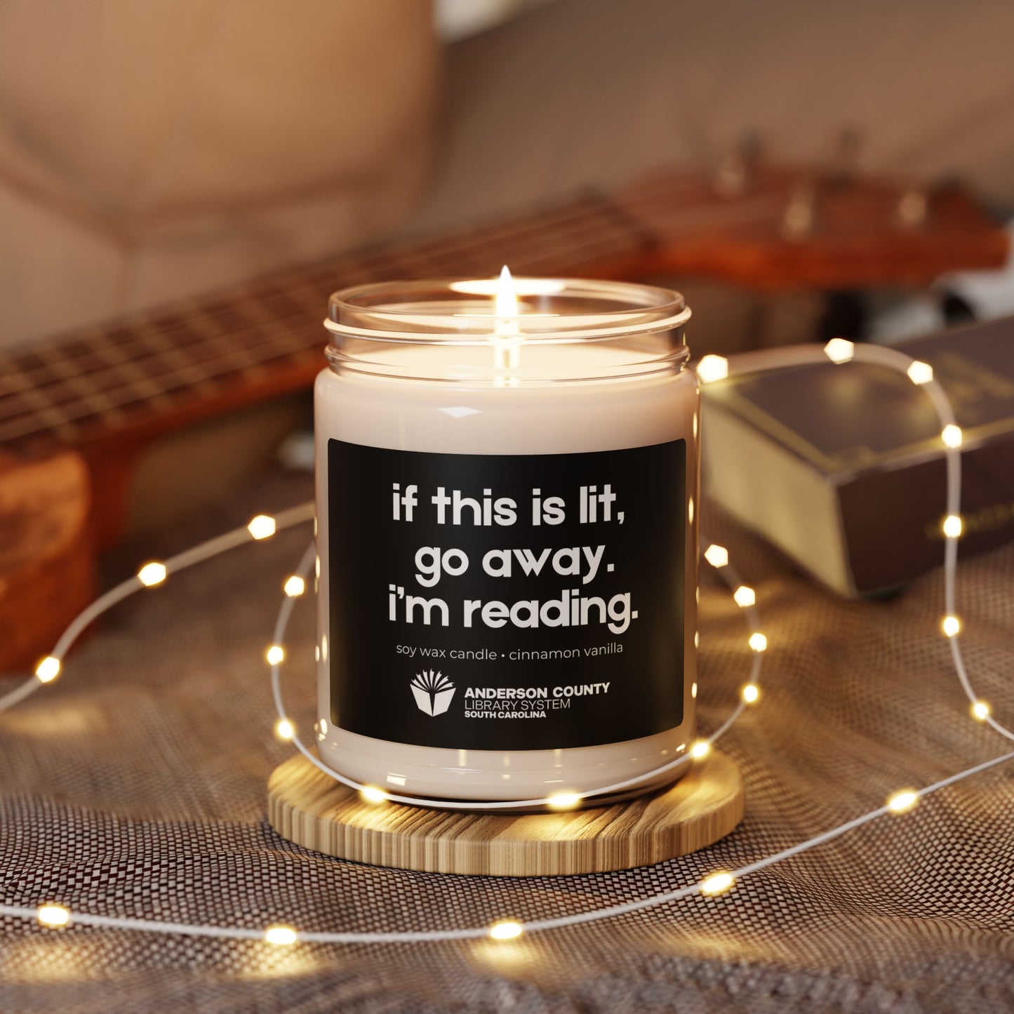 Scented Soy Candle, 9oz: If this is lit...