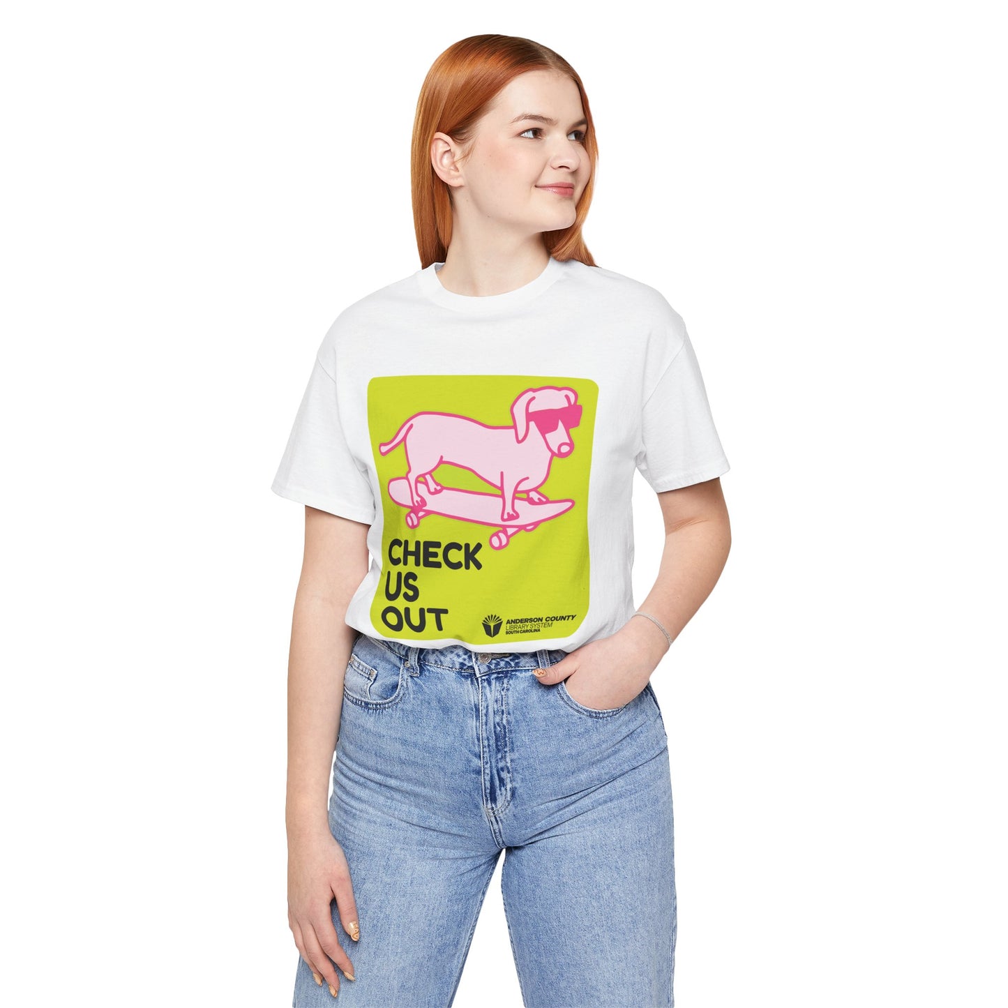 Unisex Softstyle T-Shirt: Check Us Out