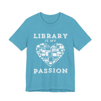 Unisex Softstyle T-Shirt: Library is My Passion