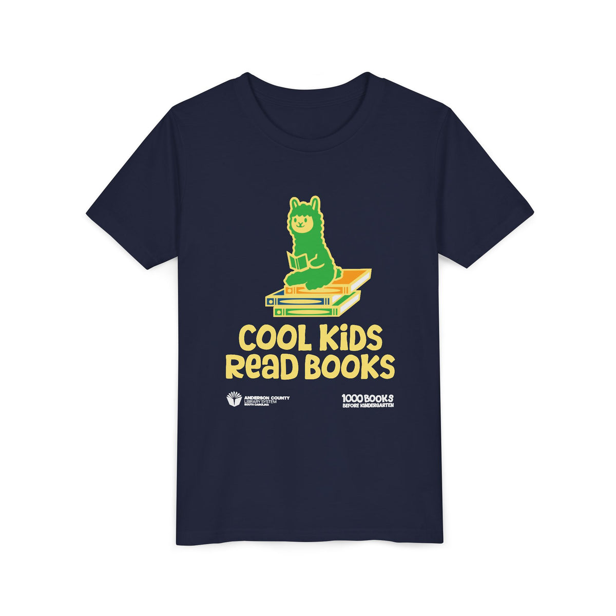 Youth Short Sleeve Tee : Cool Kids Read Books 1,000 Books Before Kindergarten