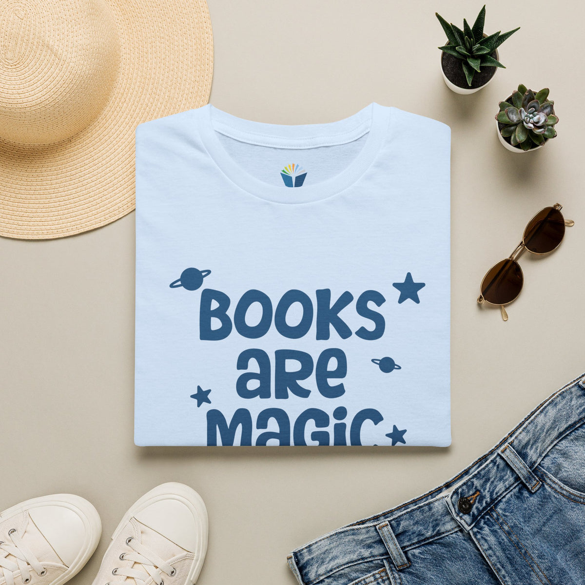 Unisex Softstyle T-Shirt: Books Are Magic 1,000 Books Before Kindergarten