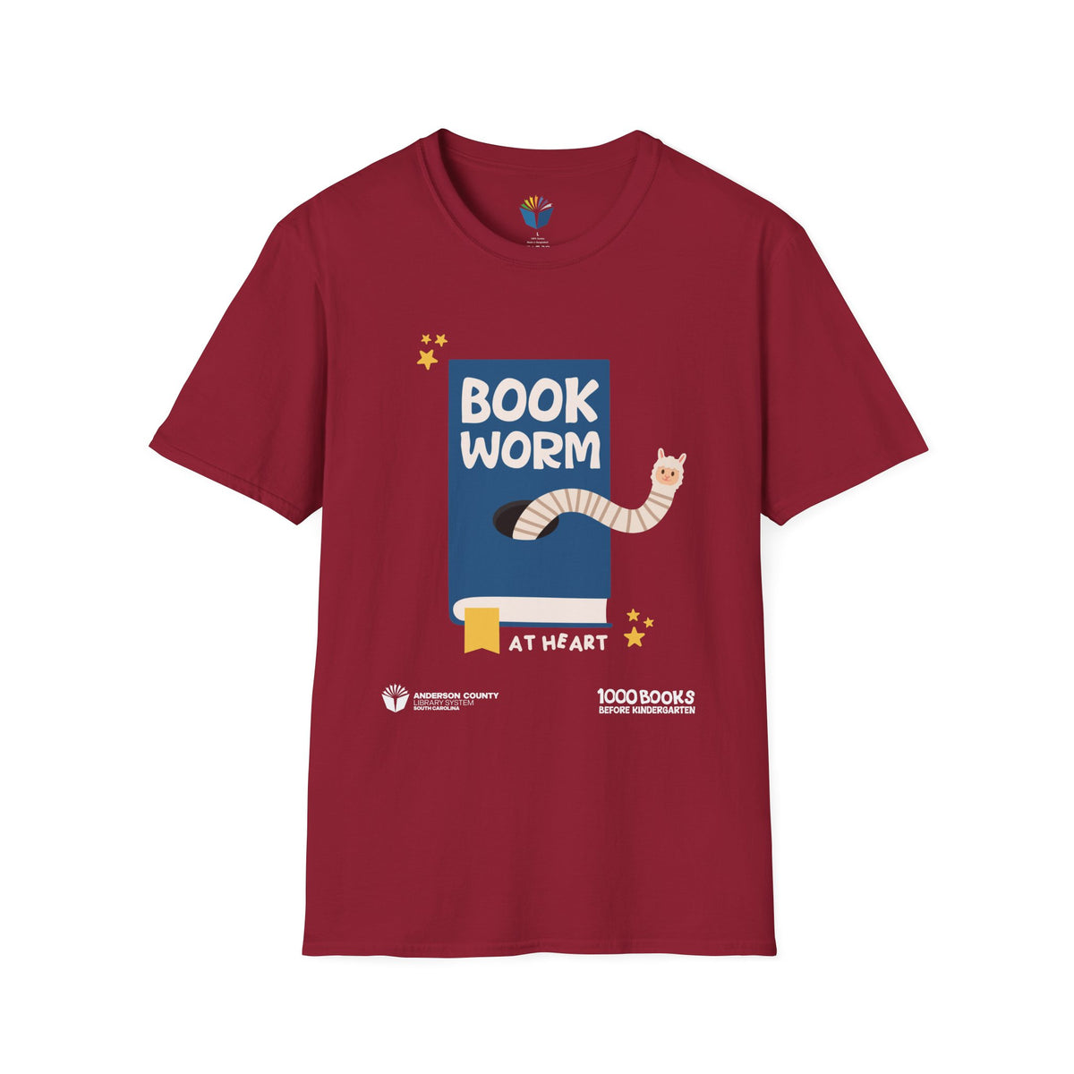 Copy of Unisex Softstyle T-Shirt: BookWorm 1,000 Books Before Kindergarten