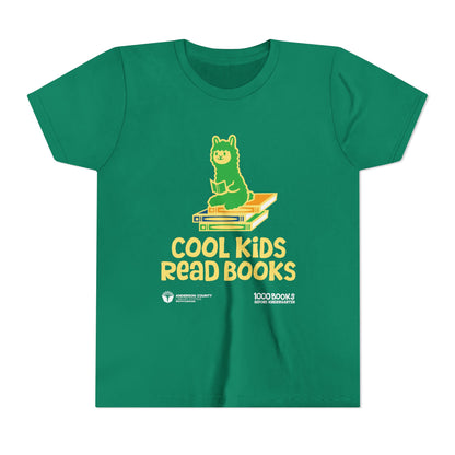 Youth Short Sleeve Tee : Cool Kids Read Books 1,000 Books Before Kindergarten