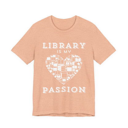 Unisex Softstyle T-Shirt: Library is My Passion