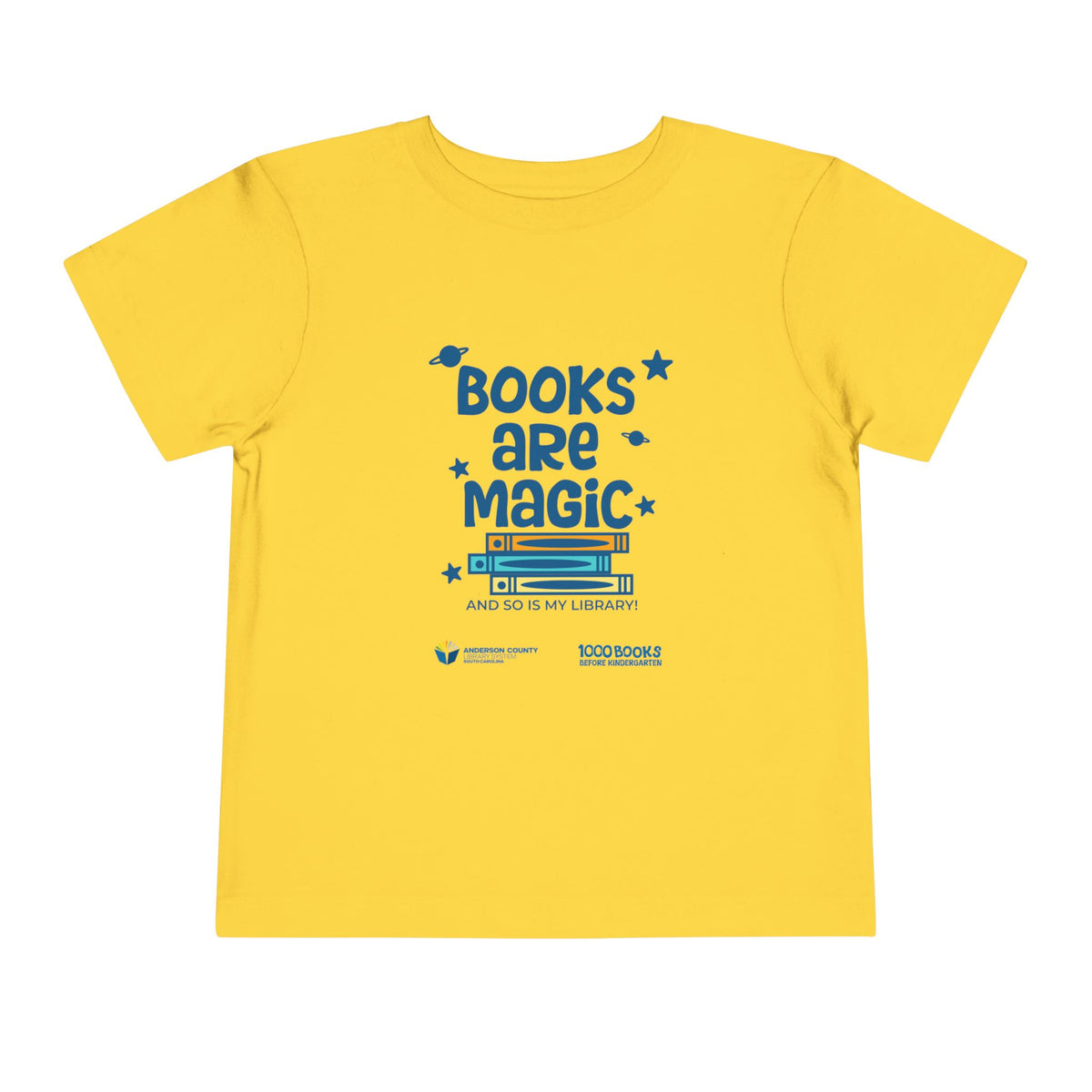 Toddler Short Sleeve Tee : Books are magic 1,000 Books Before Kindergarten