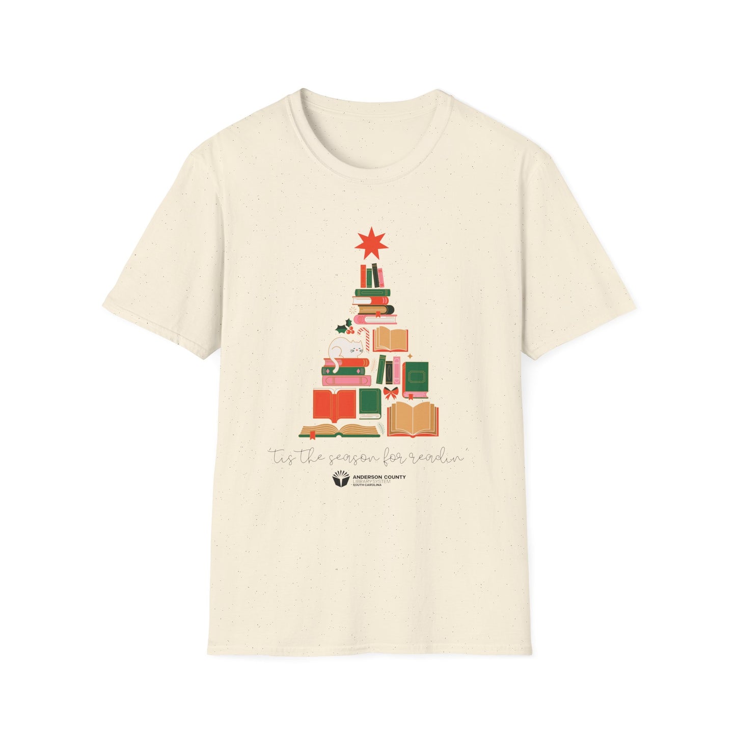 Unisex Softstyle T-Shirt: 'Tis the Season for Readin'