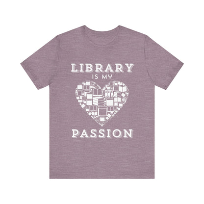 Unisex Softstyle T-Shirt: Library is My Passion