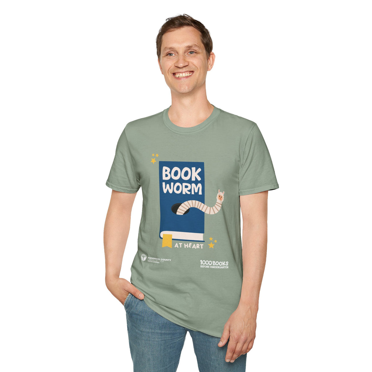 Copy of Unisex Softstyle T-Shirt: BookWorm 1,000 Books Before Kindergarten