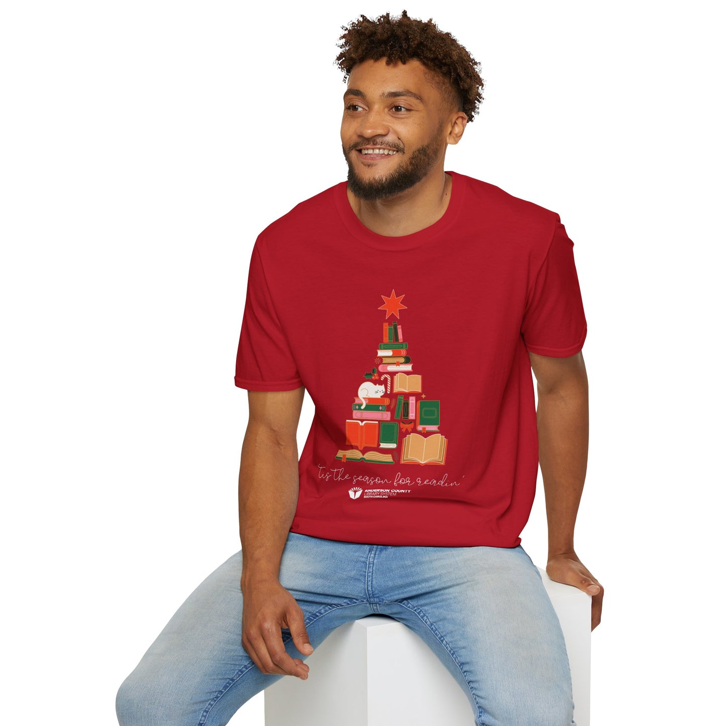 Unisex Softstyle T-Shirt: 'Tis the Season for Readin'