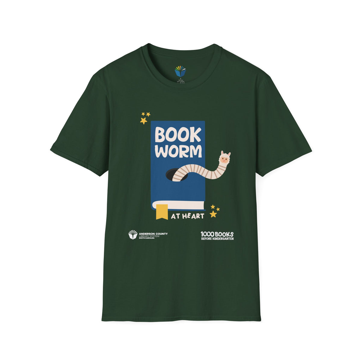 Copy of Unisex Softstyle T-Shirt: BookWorm 1,000 Books Before Kindergarten