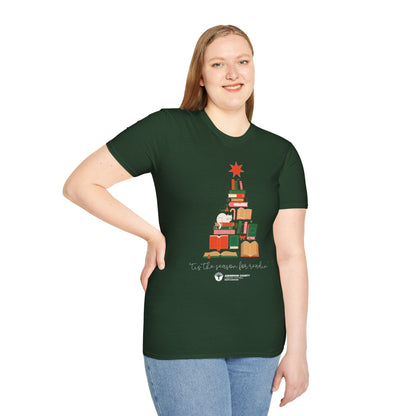 Unisex Softstyle T-Shirt: 'Tis the Season for Readin'