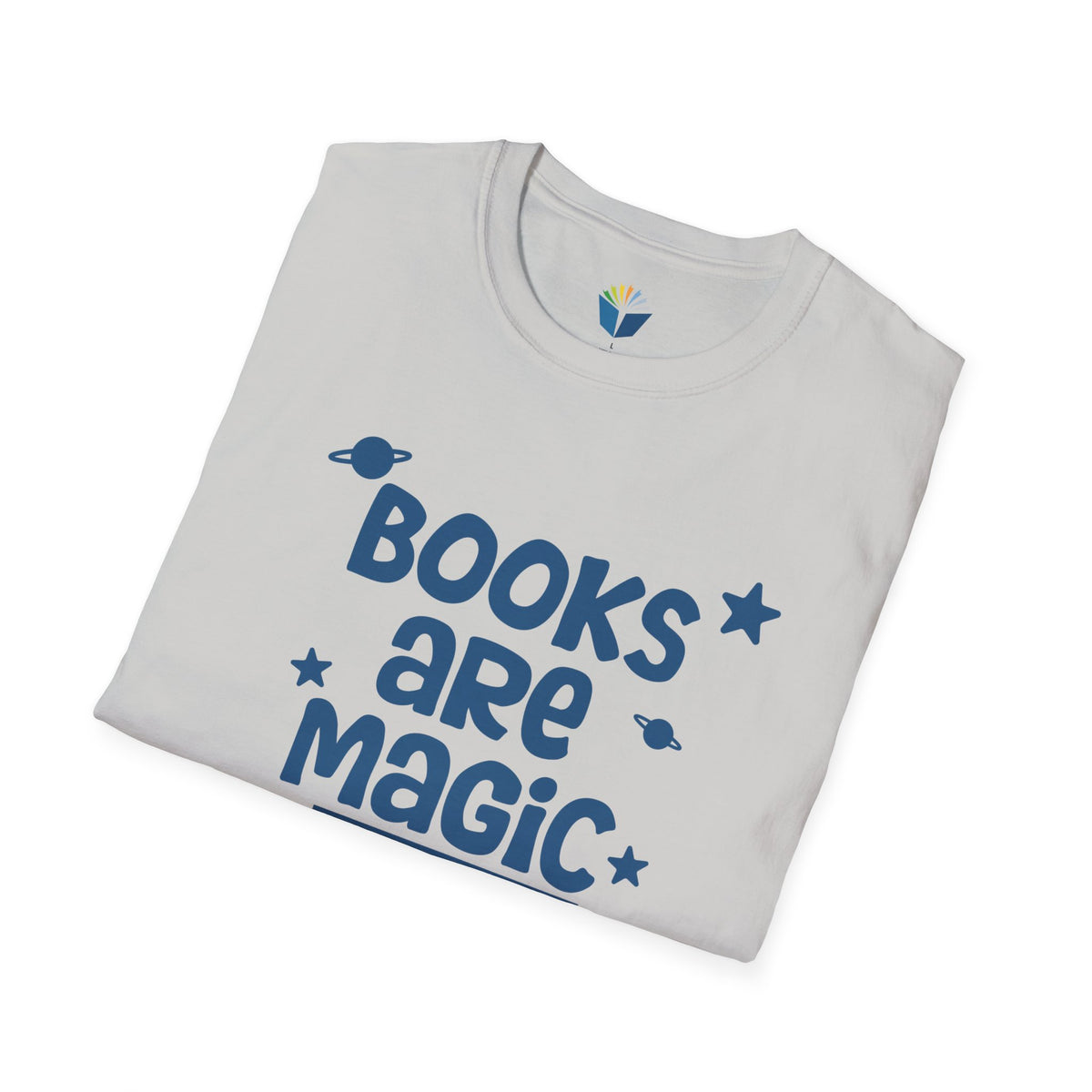 Unisex Softstyle T-Shirt: Books Are Magic 1,000 Books Before Kindergarten