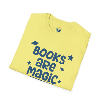 Unisex Softstyle T-Shirt: Books Are Magic 1,000 Books Before Kindergarten
