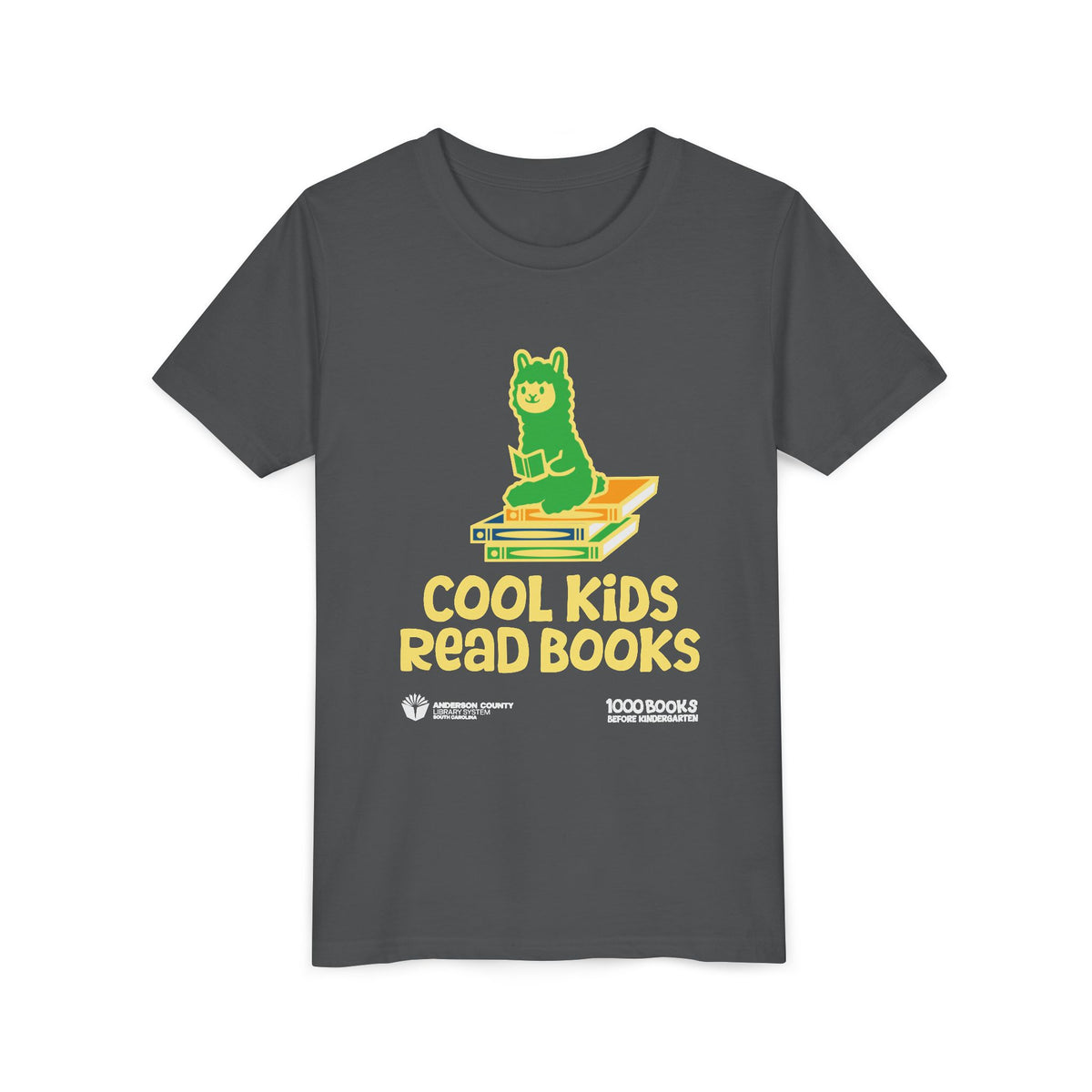 Youth Short Sleeve Tee : Cool Kids Read Books 1,000 Books Before Kindergarten
