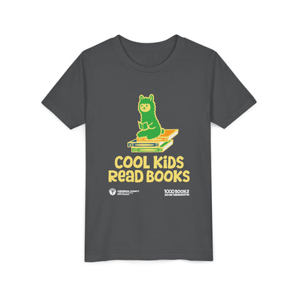 Youth Short Sleeve Tee : Cool Kids Read Books 1,000 Books Before Kindergarten