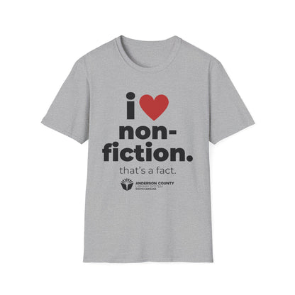 Unisex Softstyle T-Shirt: I Heart Nonfiction