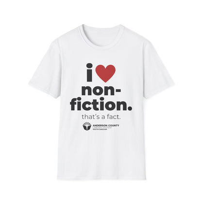 Unisex Softstyle T-Shirt: I Heart Nonfiction