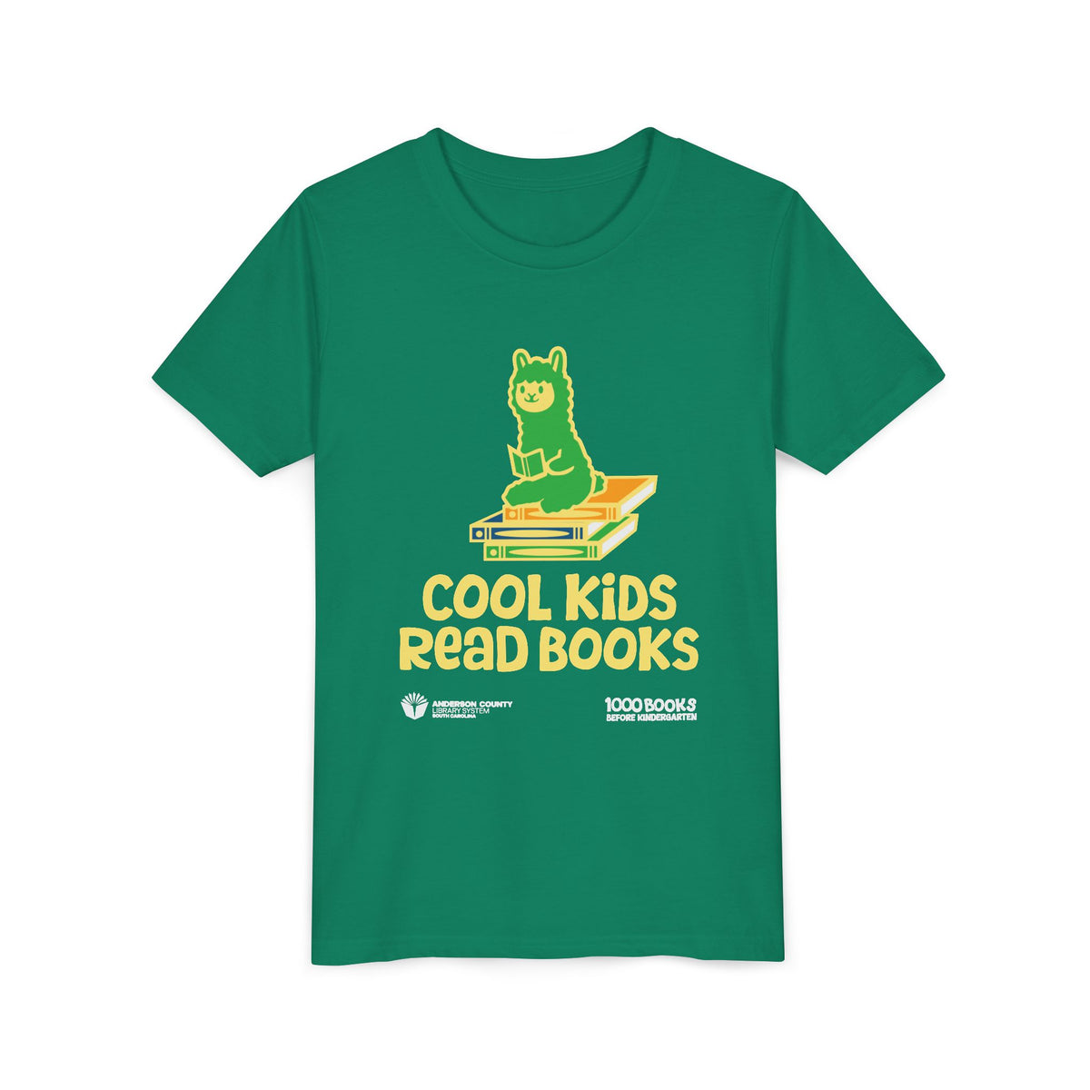 Youth Short Sleeve Tee : Cool Kids Read Books 1,000 Books Before Kindergarten