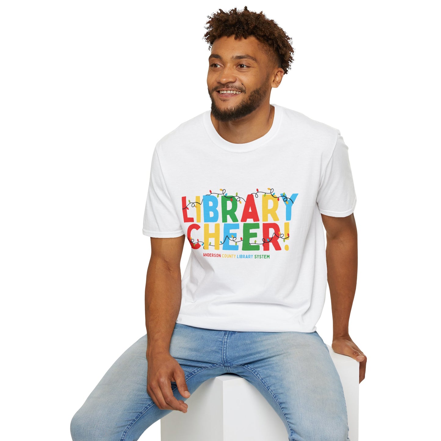 Unisex Softstyle T-Shirt: Library Cheer!