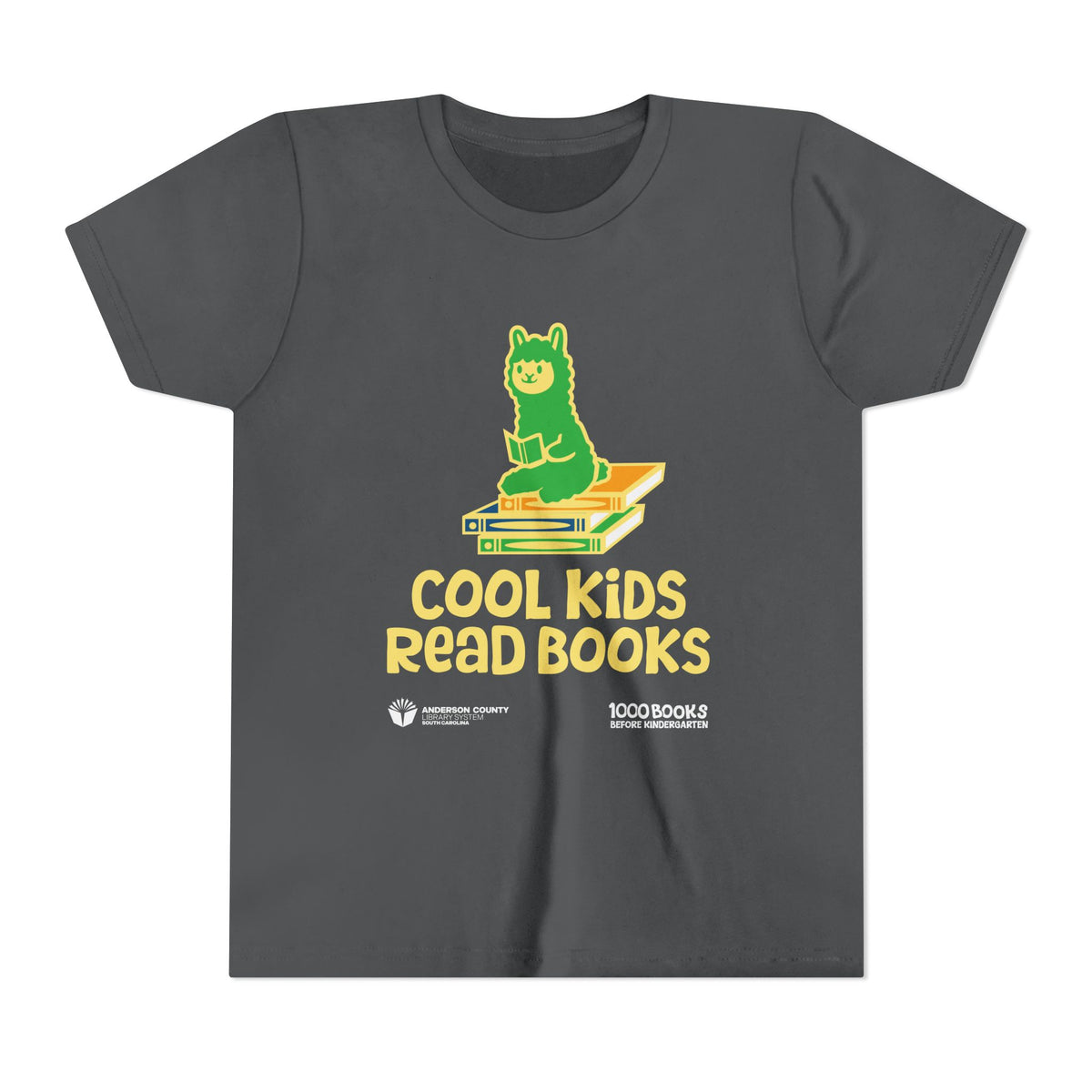 Youth Short Sleeve Tee : Cool Kids Read Books 1,000 Books Before Kindergarten