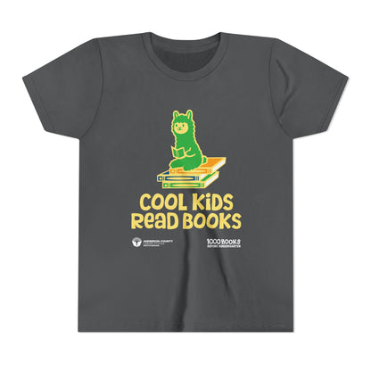 Youth Short Sleeve Tee : Cool Kids Read Books 1,000 Books Before Kindergarten