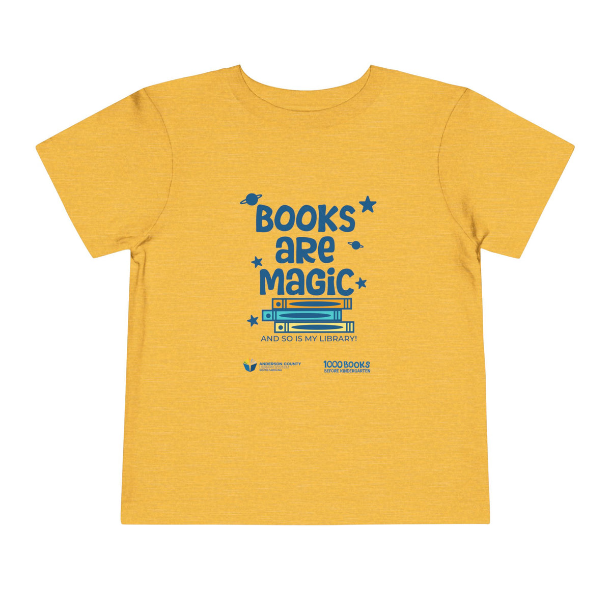 Toddler Short Sleeve Tee : Books are magic 1,000 Books Before Kindergarten