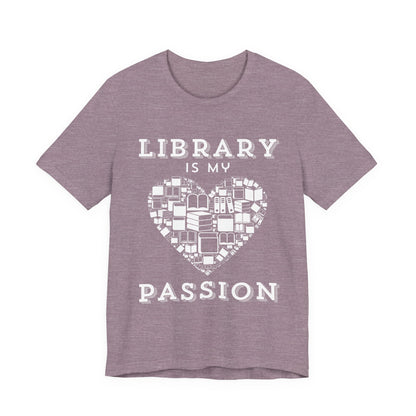 Unisex Softstyle T-Shirt: Library is My Passion
