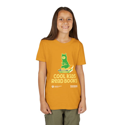 Youth Short Sleeve Tee : Cool Kids Read Books 1,000 Books Before Kindergarten