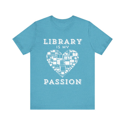 Unisex Softstyle T-Shirt: Library is My Passion