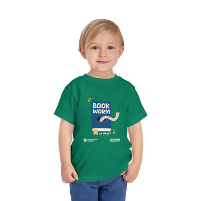 Copy of Toddler Short Sleeve Tee : Bookworm 1,000 Books Before Kindergarten
