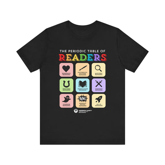 Unisex Softstyle T-Shirt: Periodic Table of Readers