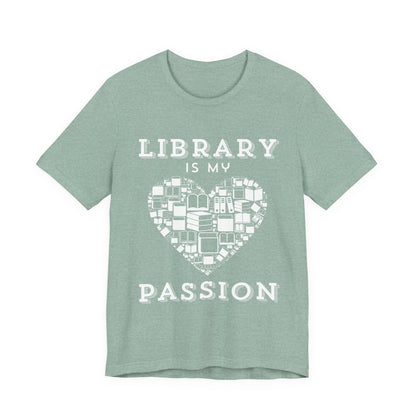 Unisex Softstyle T-Shirt: Library is My Passion
