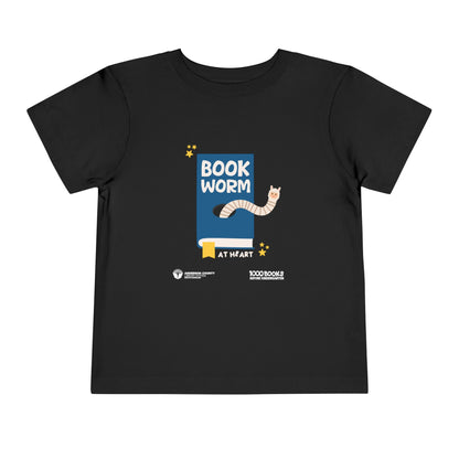 Copy of Toddler Short Sleeve Tee : Bookworm 1,000 Books Before Kindergarten
