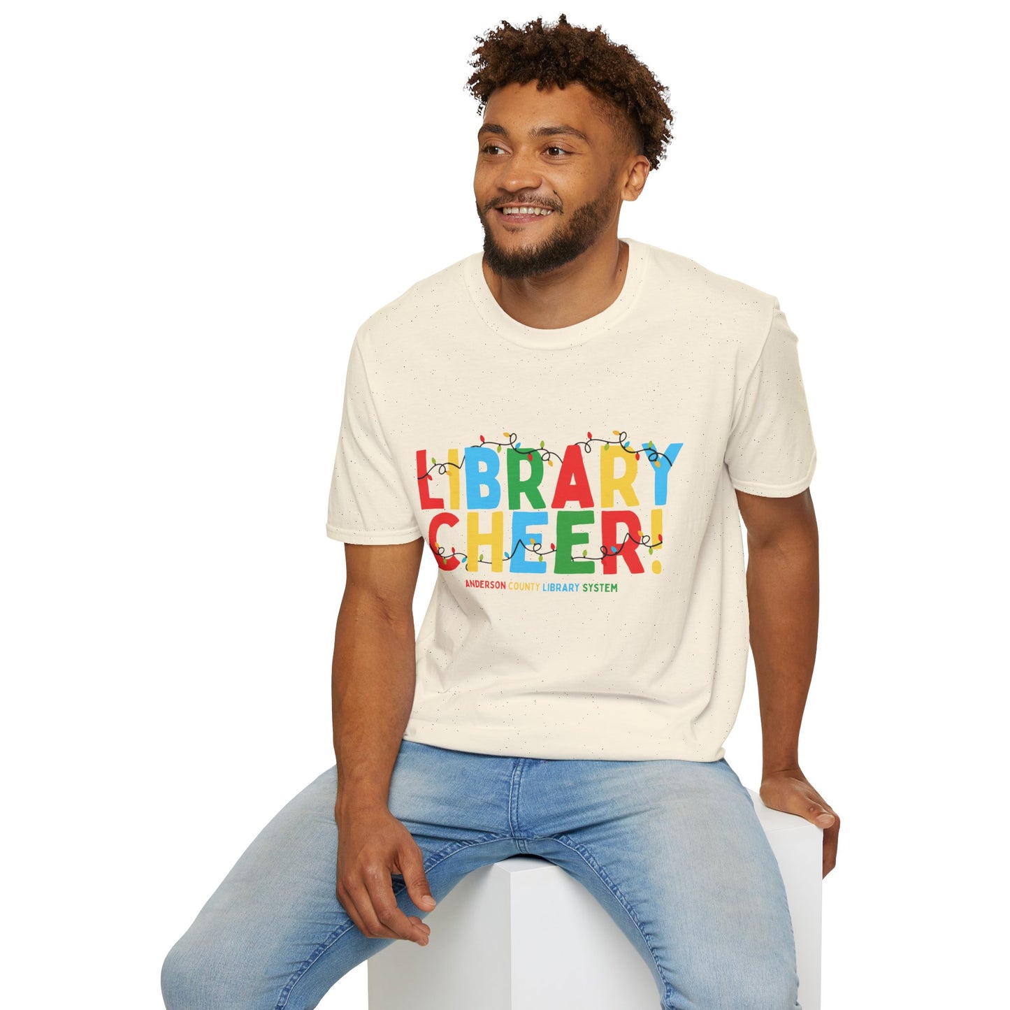 Unisex Softstyle T-Shirt: Library Cheer!