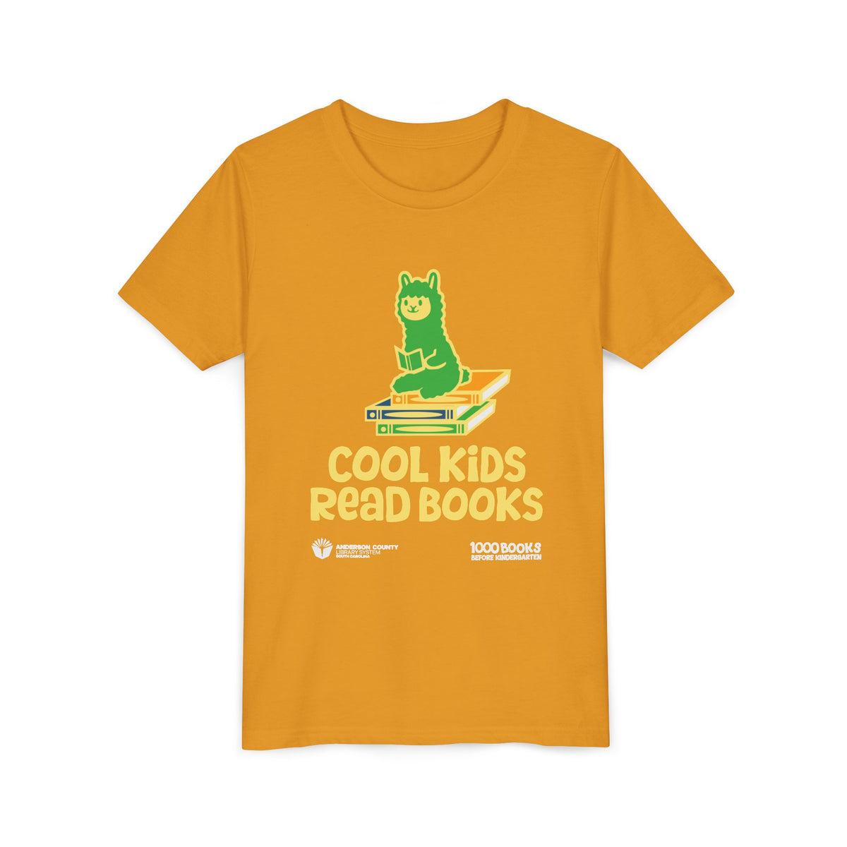 Youth Short Sleeve Tee : Cool Kids Read Books 1,000 Books Before Kindergarten