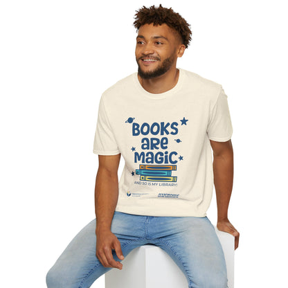 Unisex Softstyle T-Shirt: Books Are Magic 1,000 Books Before Kindergarten