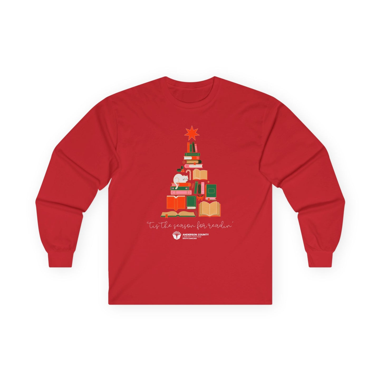 Long Sleeve Tee: 'Tis the Season for Readin'
