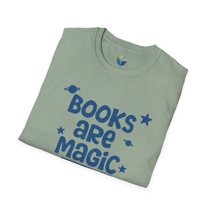 Unisex Softstyle T-Shirt: Books Are Magic 1,000 Books Before Kindergarten