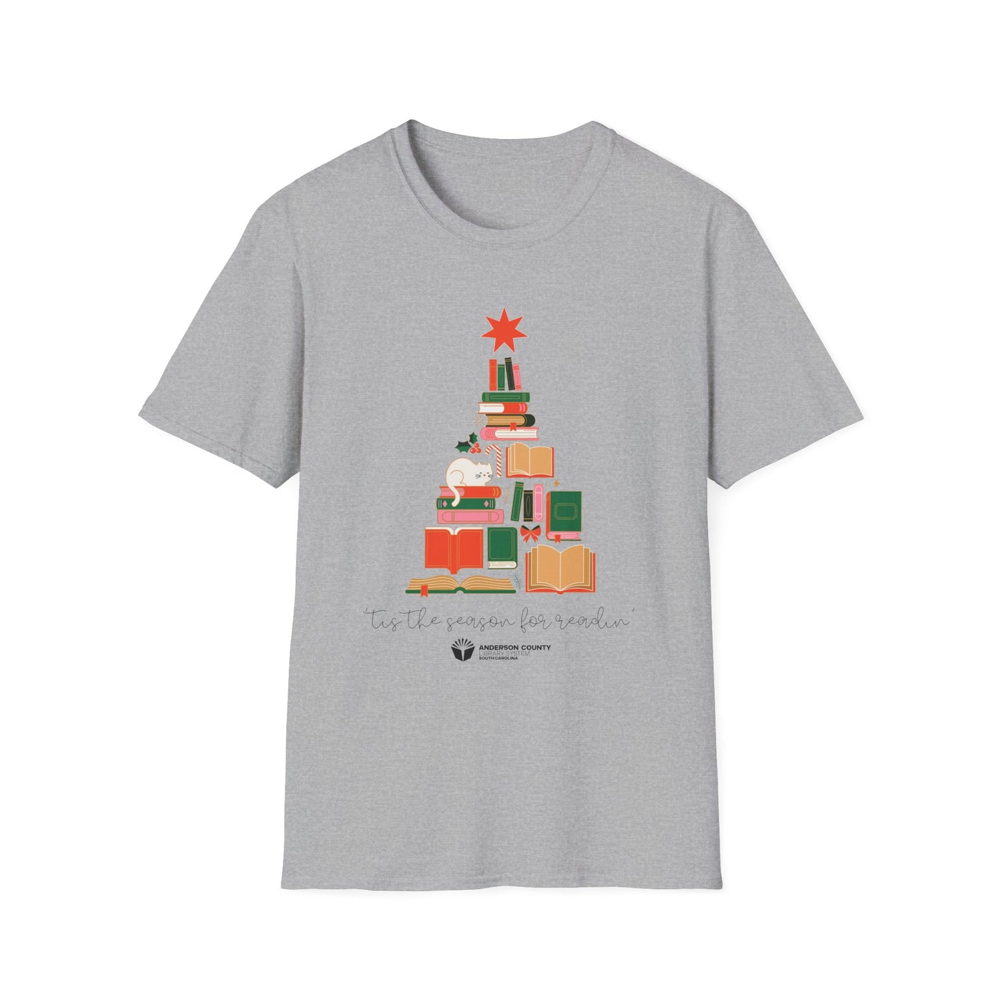 Unisex Softstyle T-Shirt: 'Tis the Season for Readin'