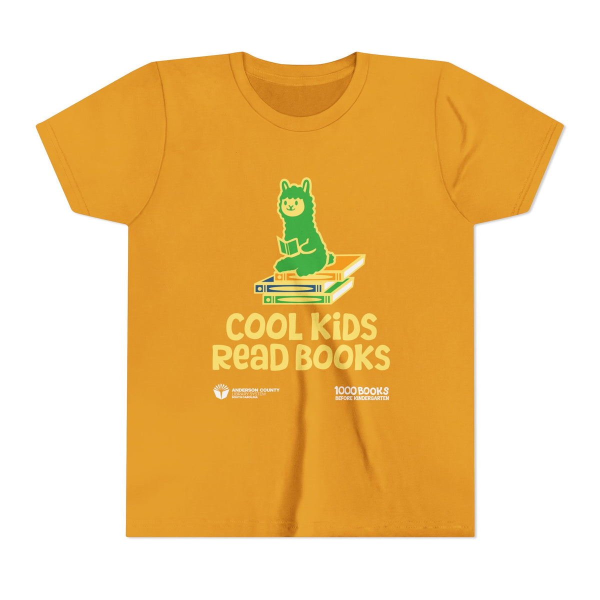 Youth Short Sleeve Tee : Cool Kids Read Books 1,000 Books Before Kindergarten