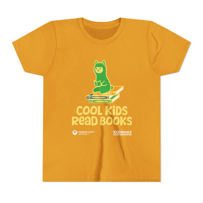 Youth Short Sleeve Tee : Cool Kids Read Books 1,000 Books Before Kindergarten