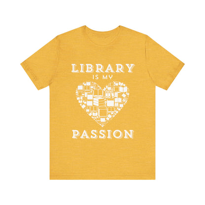 Unisex Softstyle T-Shirt: Library is My Passion